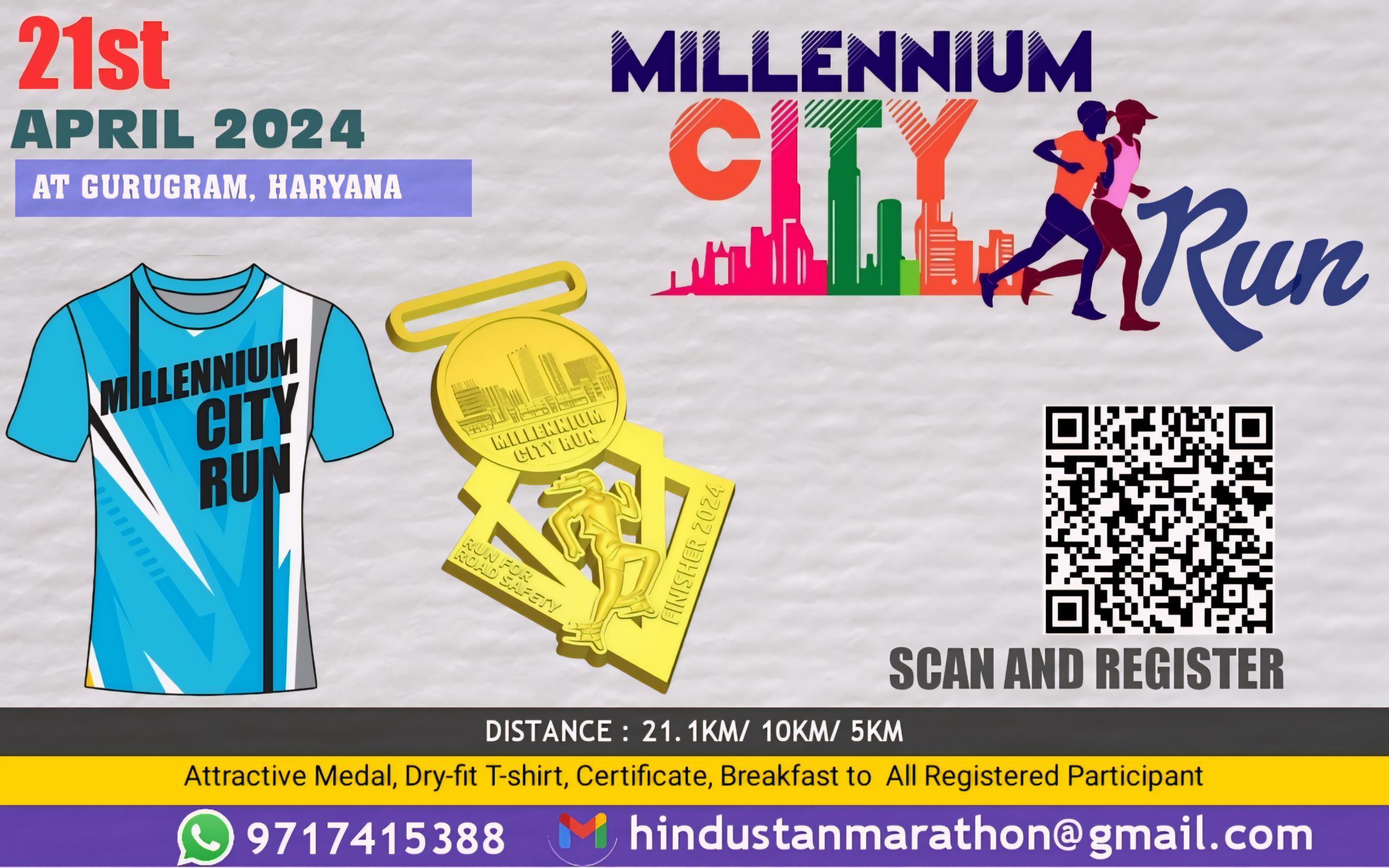 MILLENNIUM CITY RUN Registration Gurugram