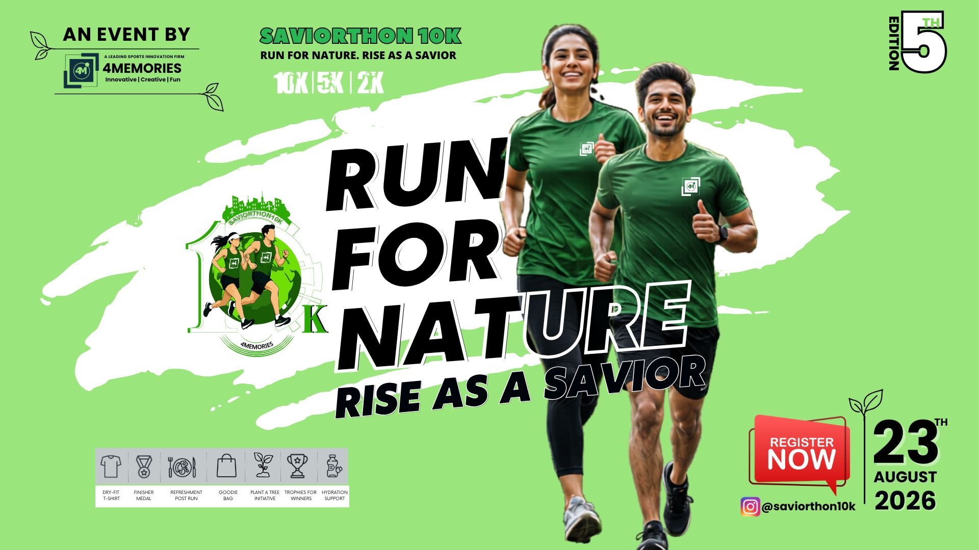 Saviorthon10k -Run for Nature, Rise as a Savior