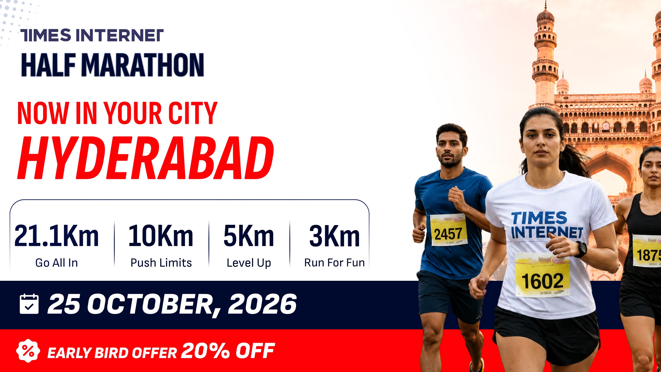 Times Internet Half Marathon - Hyderabad