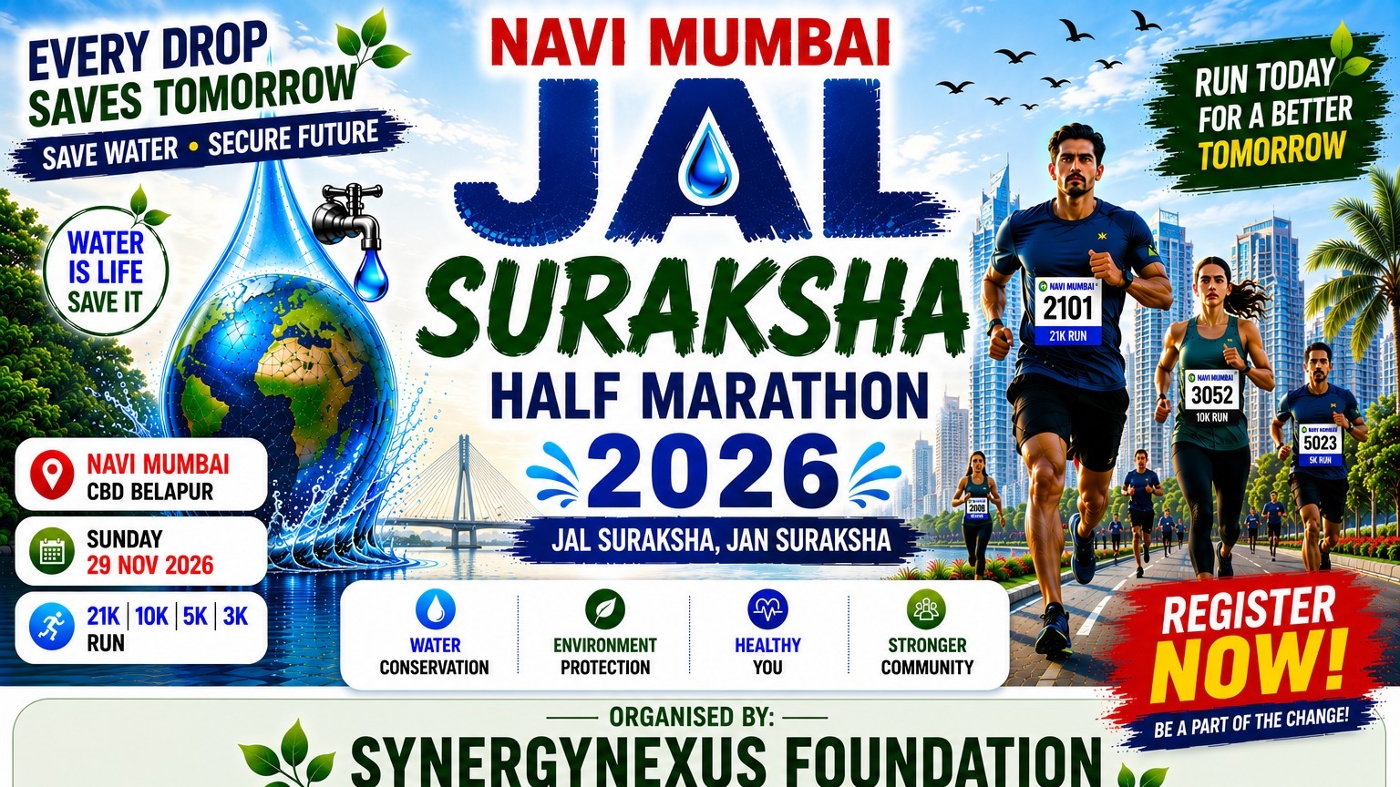 Navi Mumbai Jal Suraksha Half Marathon 2026